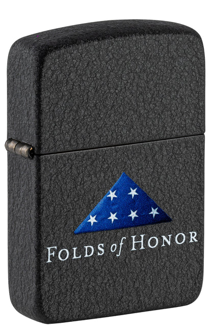 Zippo Folds of Honor 1941 Replica Design Black Crackle Windproof Lighter