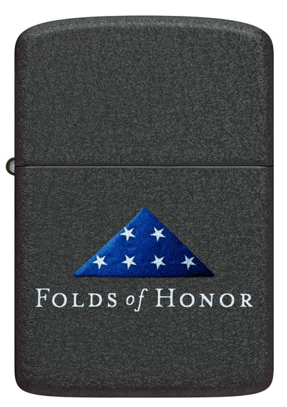 Zippo Folds of Honor 1941 Replica Design Black Crackle Windproof Lighter
