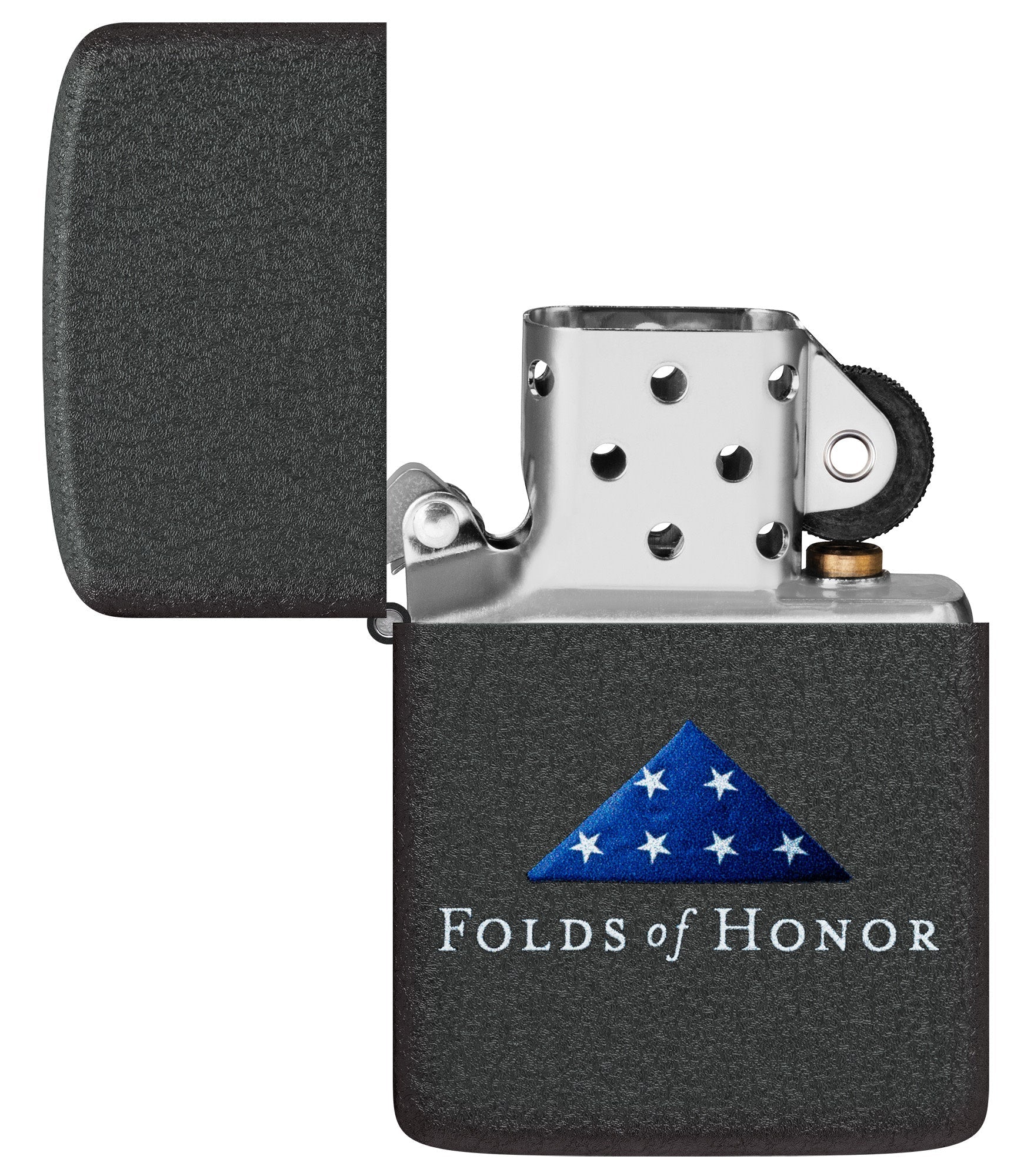 Zippo Folds of Honor 1941 Replica Design Black Crackle Windproof Lighter