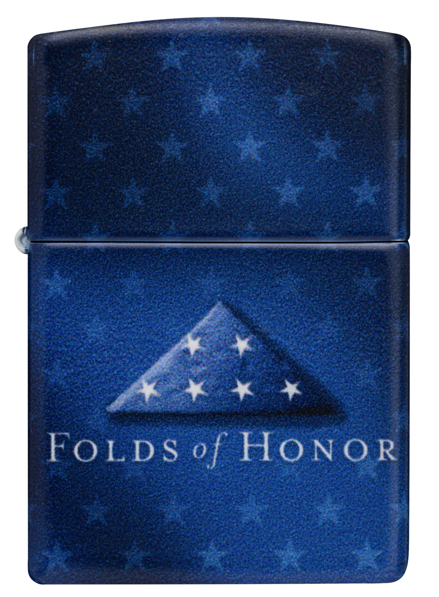 Zippo Folds of Honor Logo Design White Matte Windproof Lighter