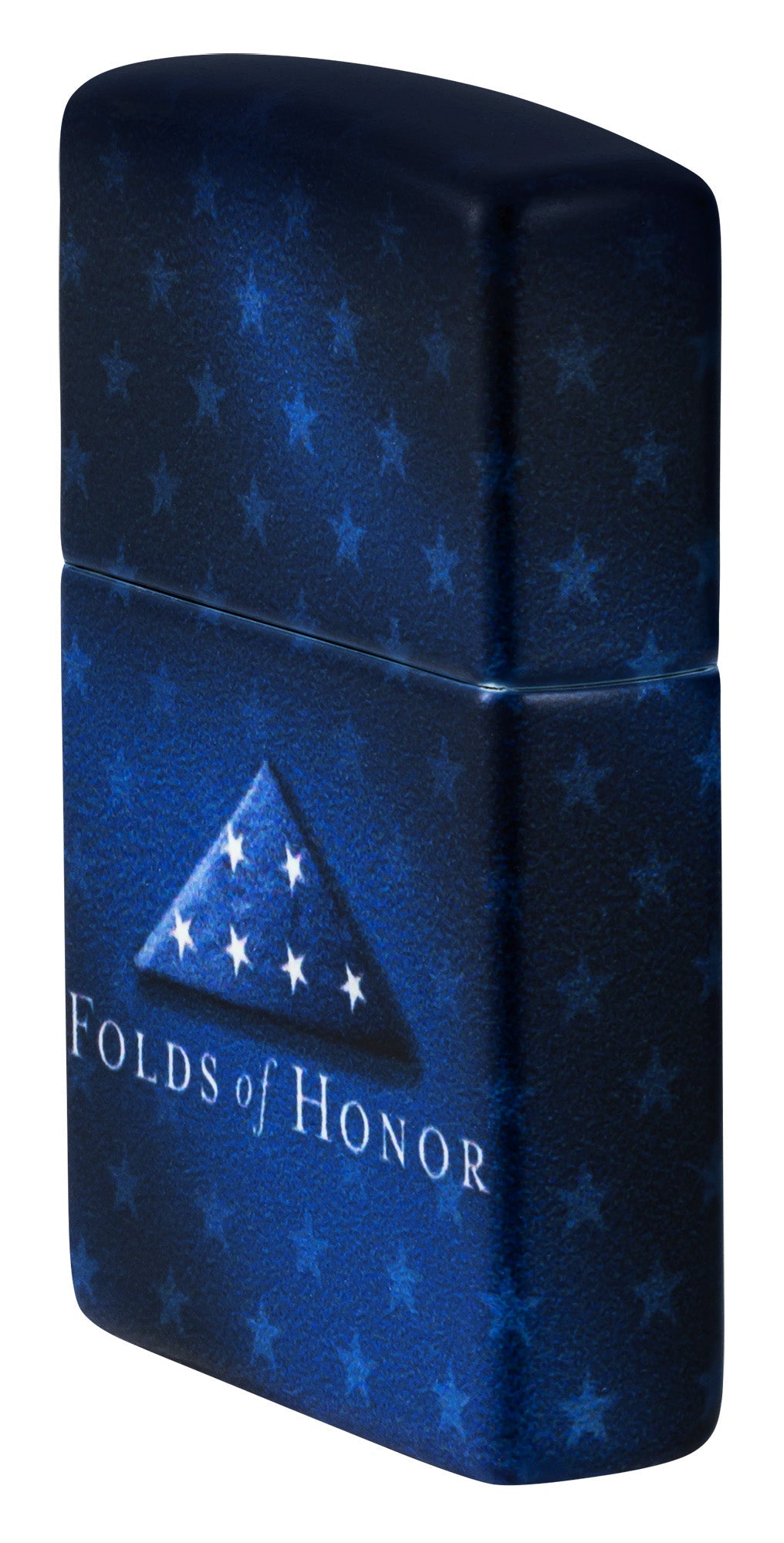 Zippo Folds of Honor Logo Design White Matte Windproof Lighter