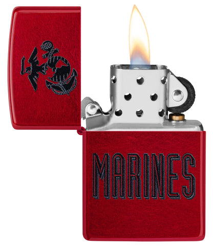 Zippo U.S. Marine Corps Crest Design Translucent Windproof Lighter