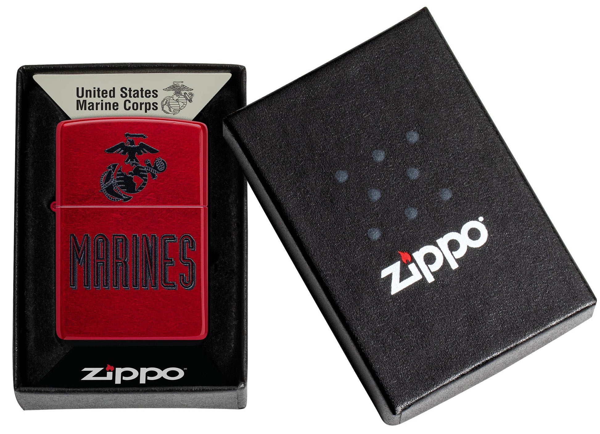 Zippo U.S. Marine Corps Crest Design Translucent Windproof Lighter
