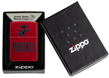 Zippo U.S. Marine Corps Crest Design Translucent Windproof Lighter