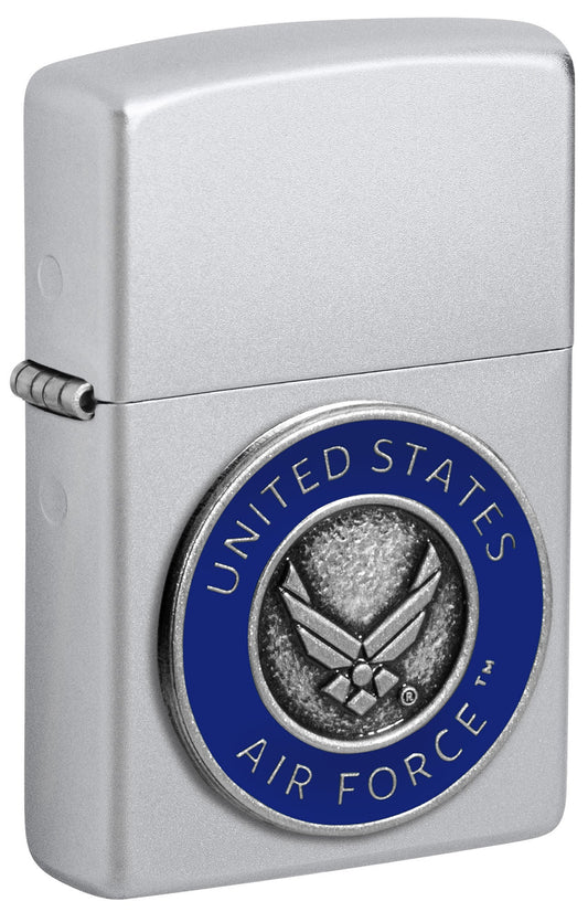 Zippo U.S. Air Force™ Crest Emblem Satin Chrome Windproof Lighter