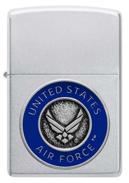 Zippo U.S. Air Force™ Crest Emblem Satin Chrome Windproof Lighter
