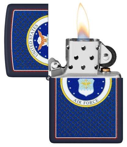 Zippo U.S. Air Force™ Crest Design Black Matte Windproof Lighter