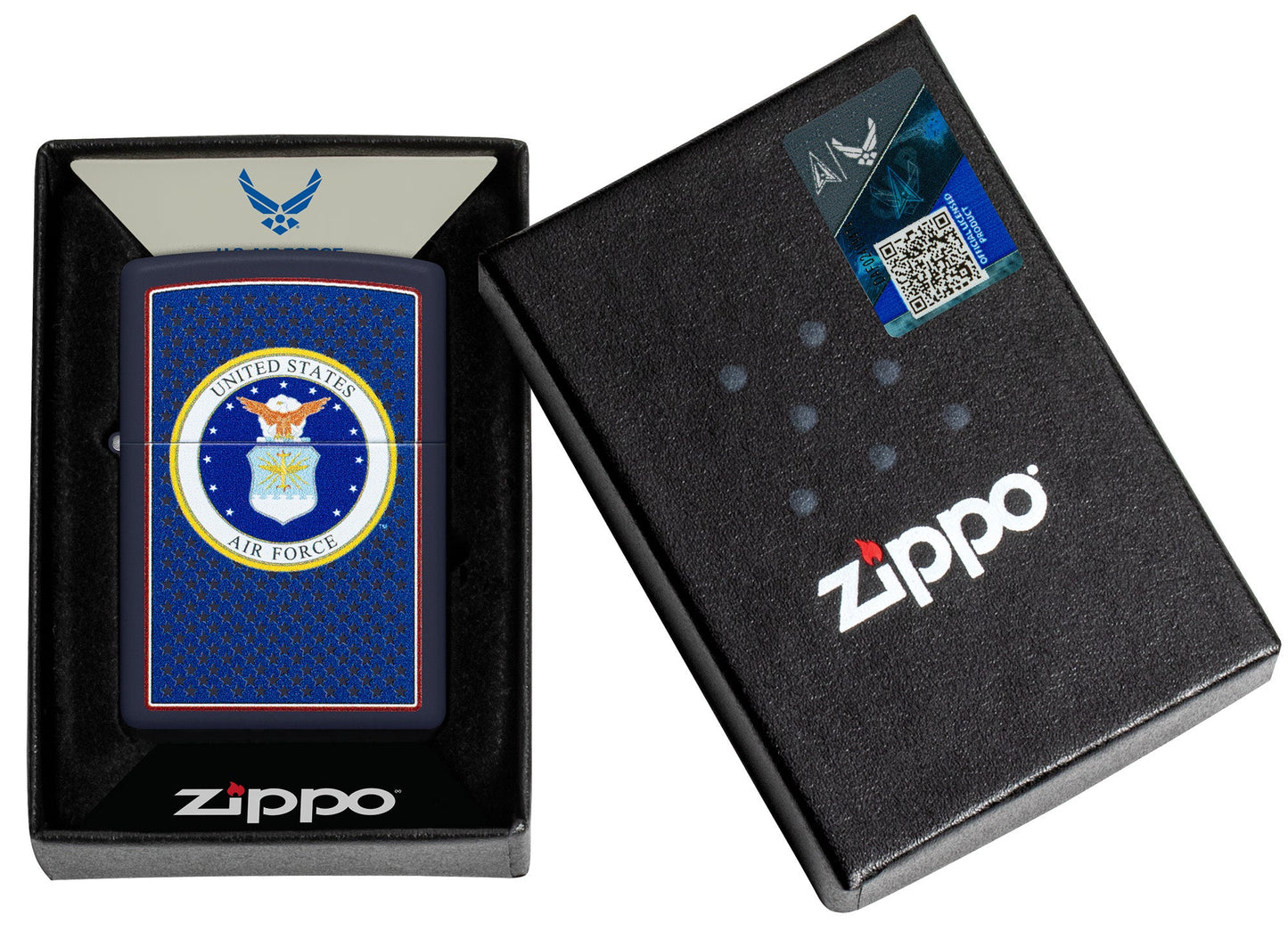 Zippo U.S. Air Force™ Crest Design Black Matte Windproof Lighter