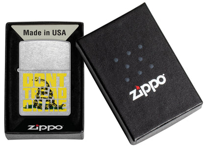 Zippo Dont Tread on Me® Snake Design Street Chrome Windproof Lighter