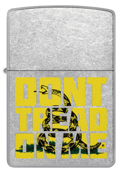 Zippo Dont Tread on Me® Snake Design Street Chrome Windproof Lighter