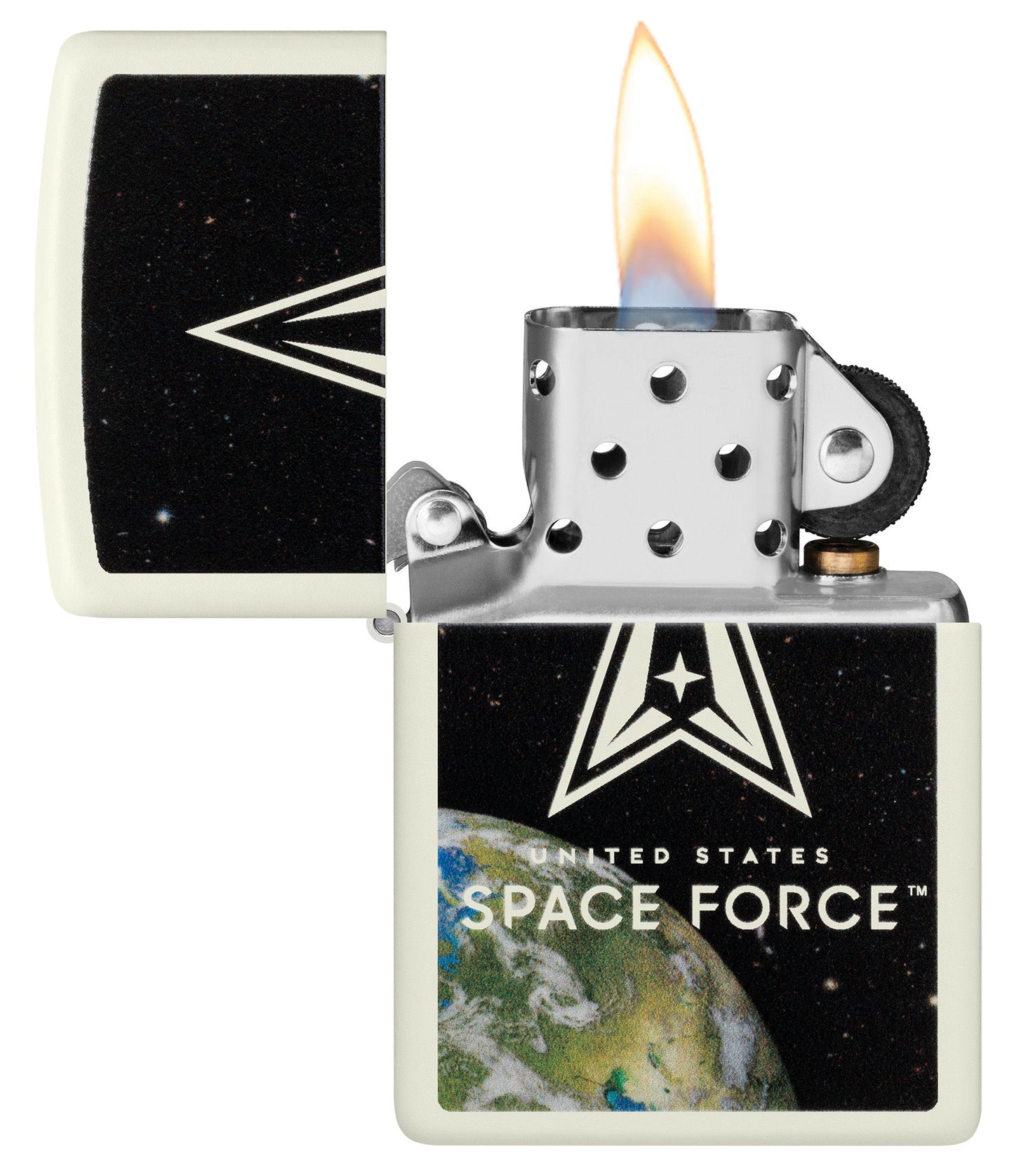 Zippo U.S. Space Force™ Glowing Logo Design Glow In The Dark Windproof Lighter