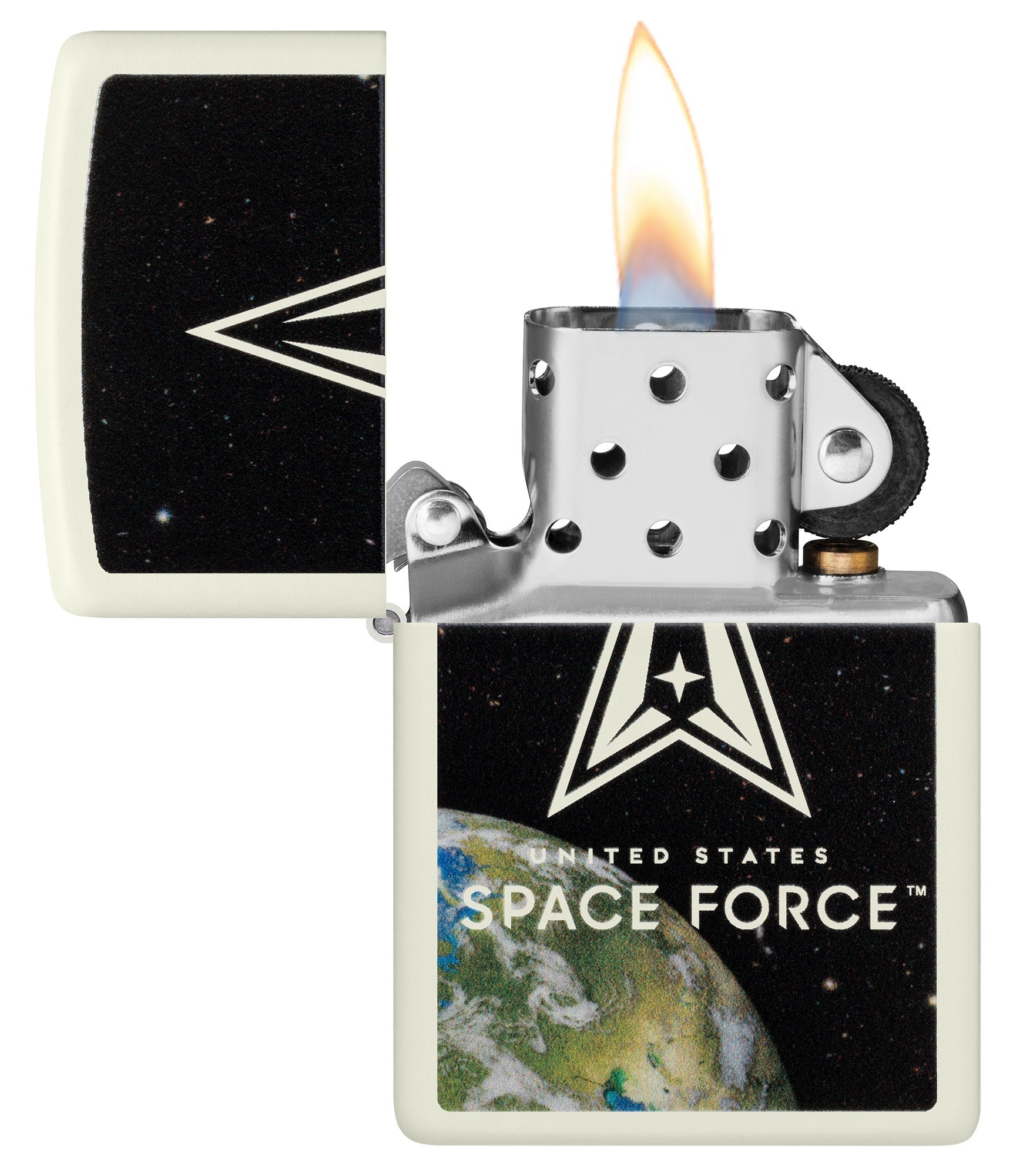 Zippo U.S. Space Force™ Glowing Logo Design Glow In The Dark Windproof Lighter