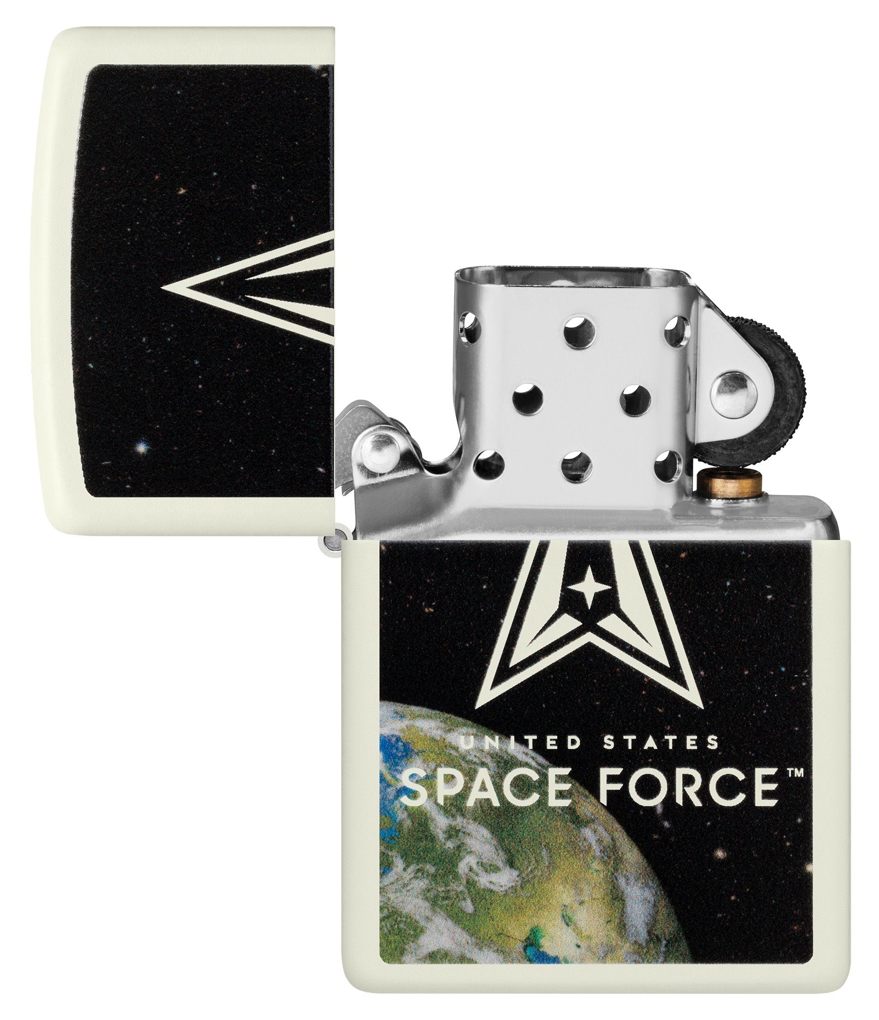 Zippo U.S. Space Force™ Glowing Logo Design Glow In The Dark Windproof Lighter