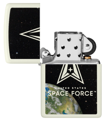 Zippo U.S. Space Force™ Glowing Logo Design Glow In The Dark Windproof Lighter