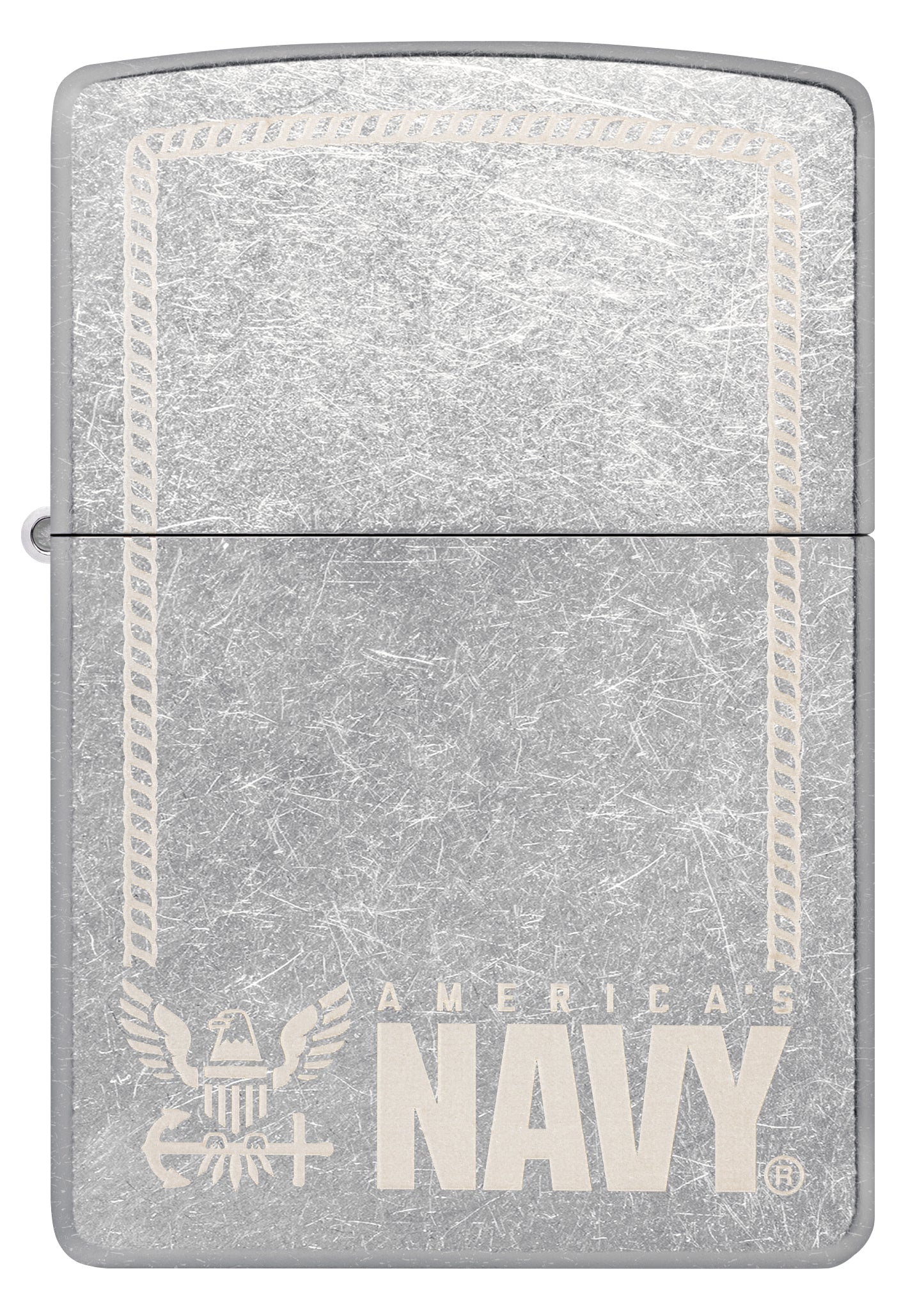 Zippo United States Navy® America's Navy Design Street Chrome Windproof Lighter