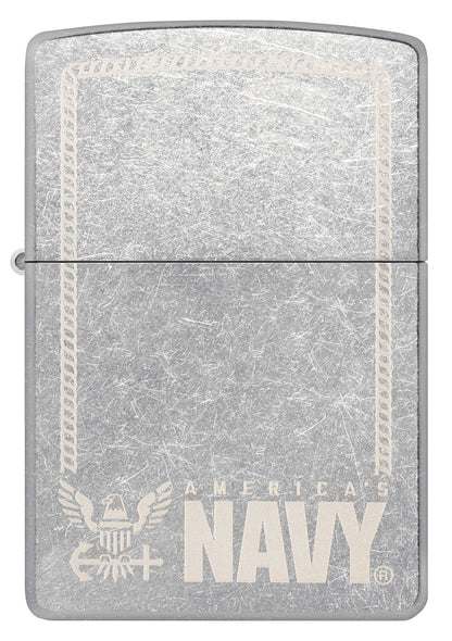 Zippo United States Navy® America's Navy Design Street Chrome Windproof Lighter