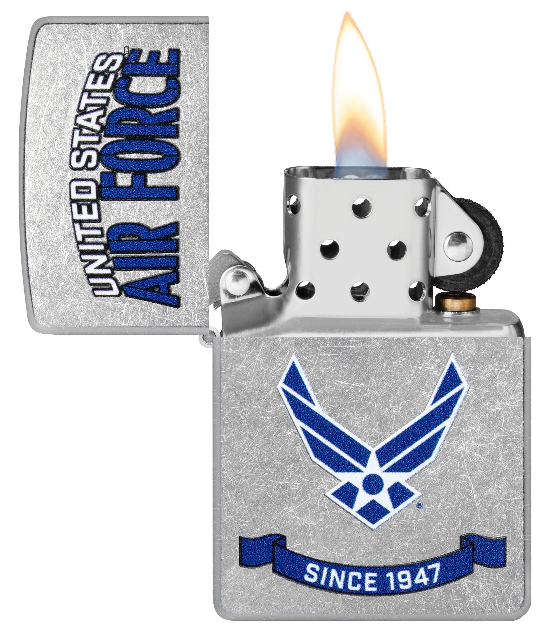 Zippo U.S. Air Force™ Banner Design Street Chrome Windproof Lighter