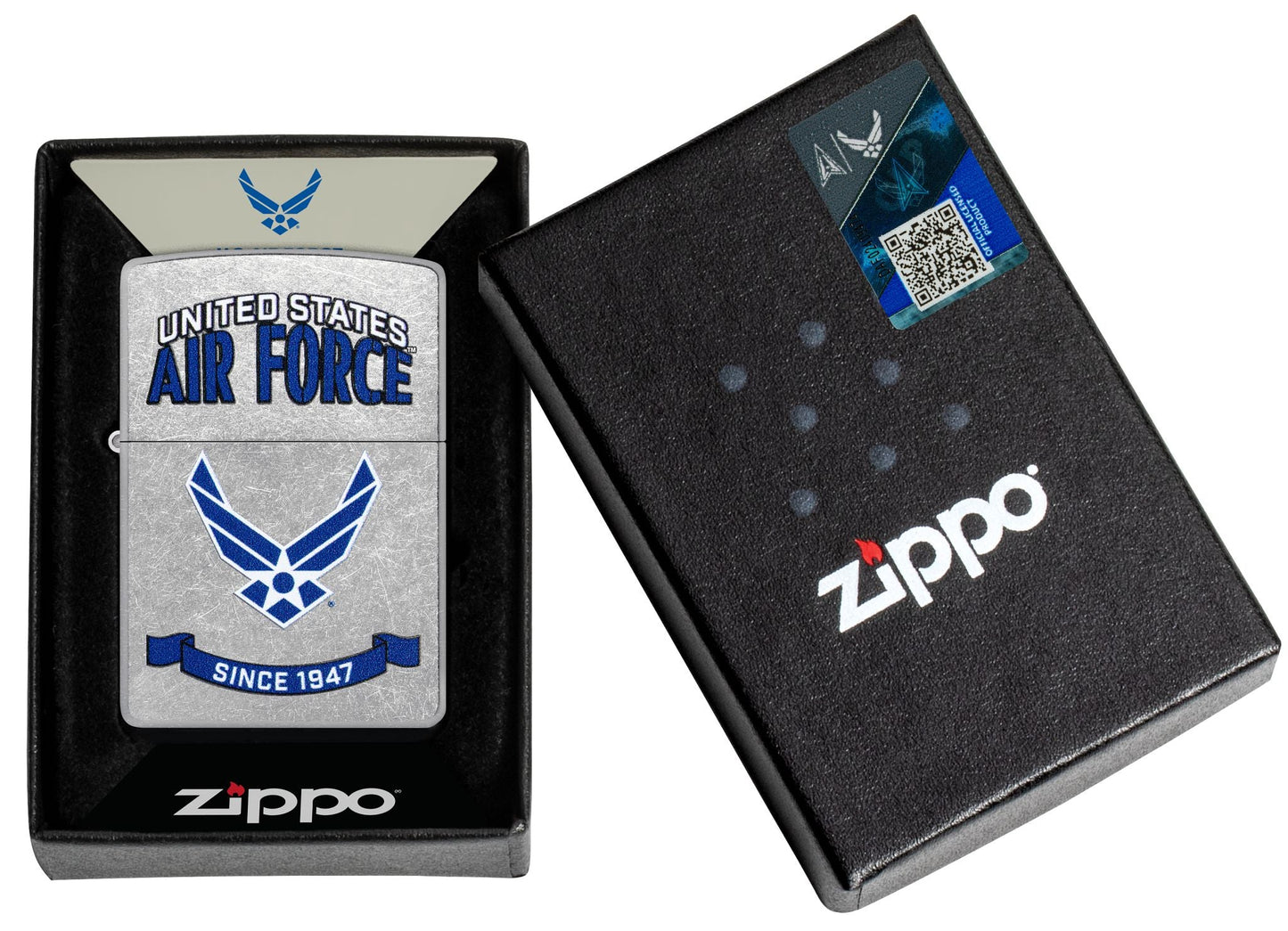 Zippo U.S. Air Force™ Banner Design Street Chrome Windproof Lighter