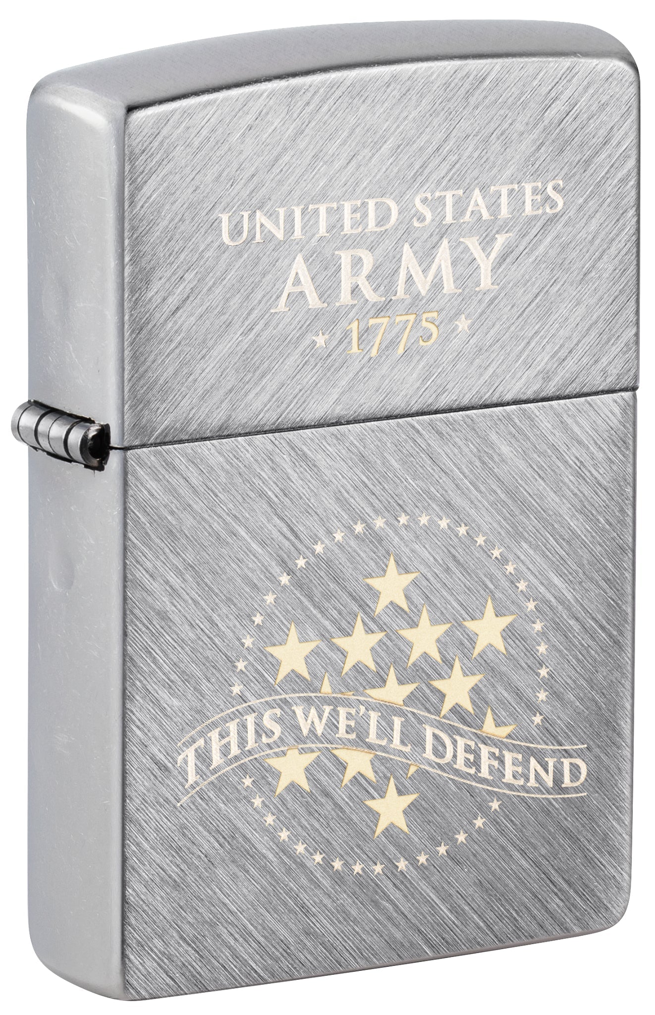 Zippo U.S. Army® This We'll Defend Design Herringbone Sweep Windproof Lighter