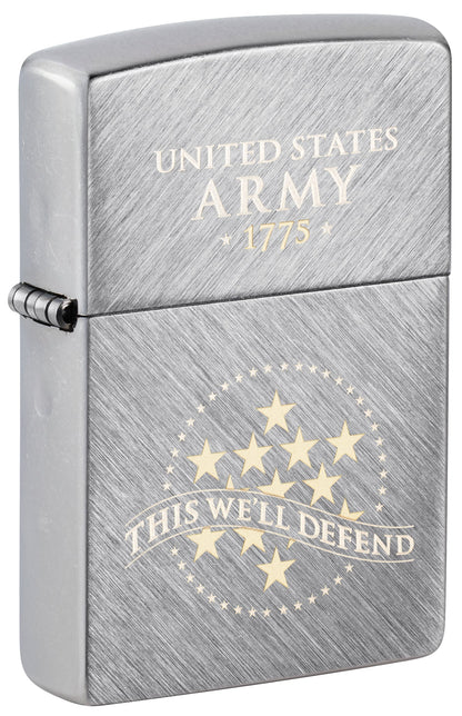 Zippo U.S. Army® This We'll Defend Design Herringbone Sweep Windproof Lighter