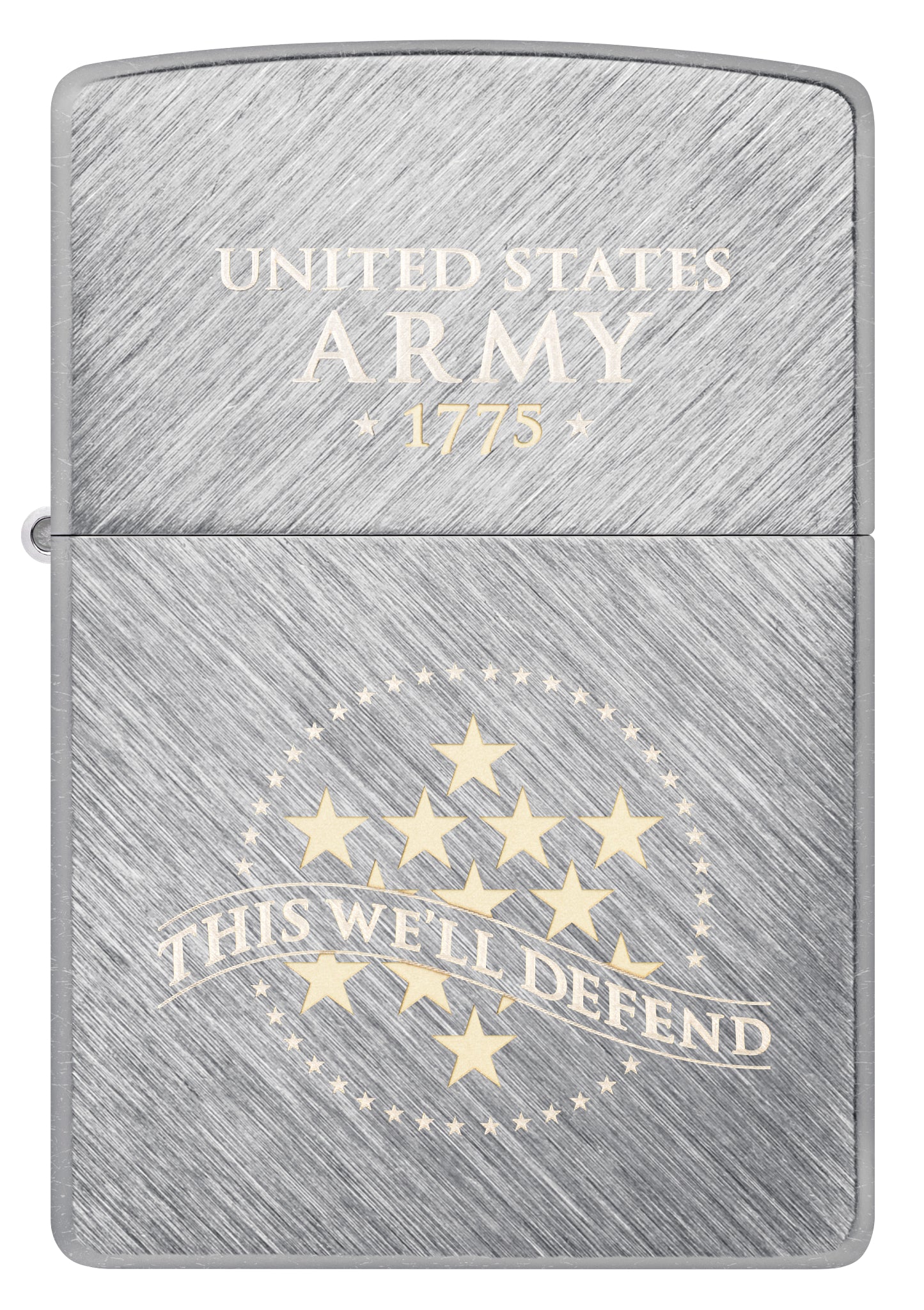 Zippo U.S. Army® This We'll Defend Design Herringbone Sweep Windproof Lighter
