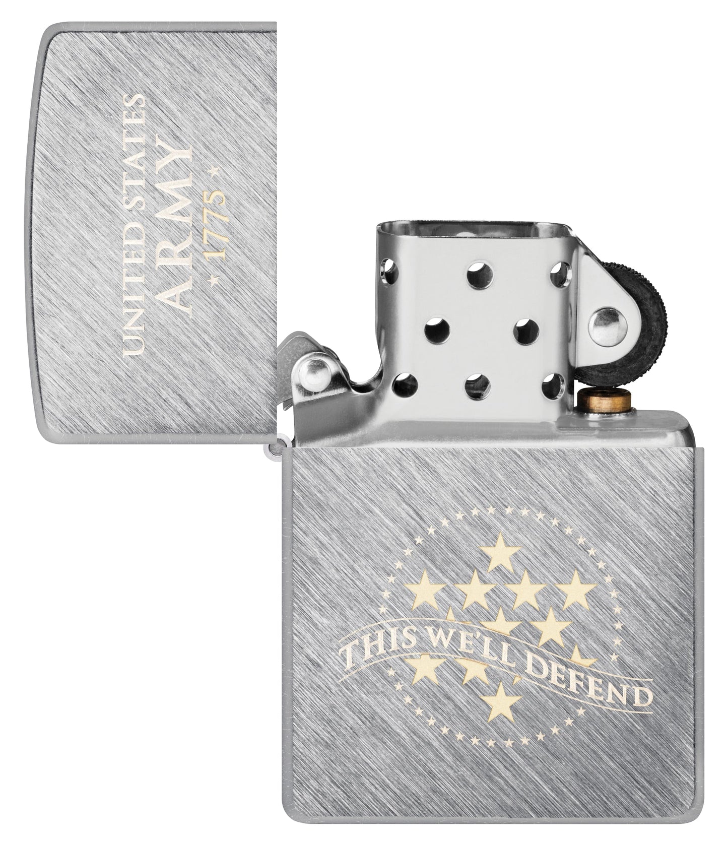Zippo U.S. Army® This We'll Defend Design Herringbone Sweep Windproof Lighter