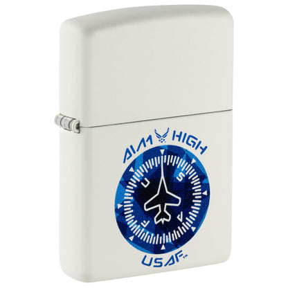 Zippo U.S. Air Force™ Aim High Design White Matte Windproof Lighter