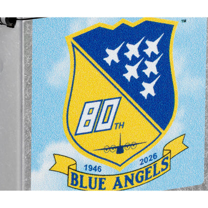 Zippo United States Navy® Blue Angels Design Street Chrome Windproof Lighter