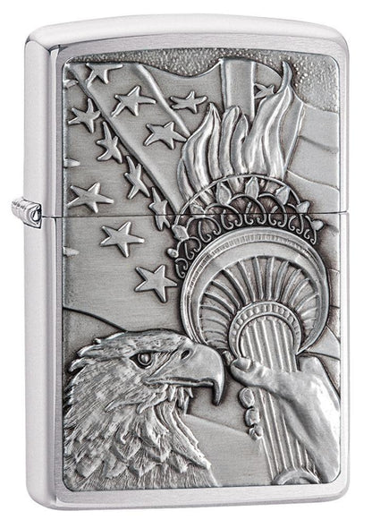 Zippo Patriotic Eagle Emblem Windproof Lighter