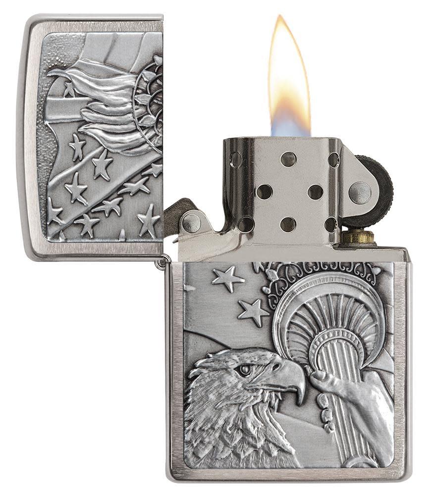 Zippo Patriotic Eagle Emblem Windproof Lighter