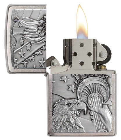 Zippo Patriotic Eagle Emblem Windproof Lighter