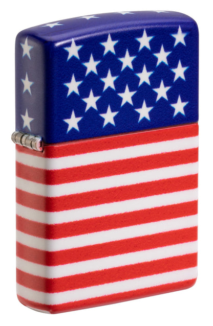 Zippo Stars and Stripes Flag Design 540 Color Matte Windproof Lighter