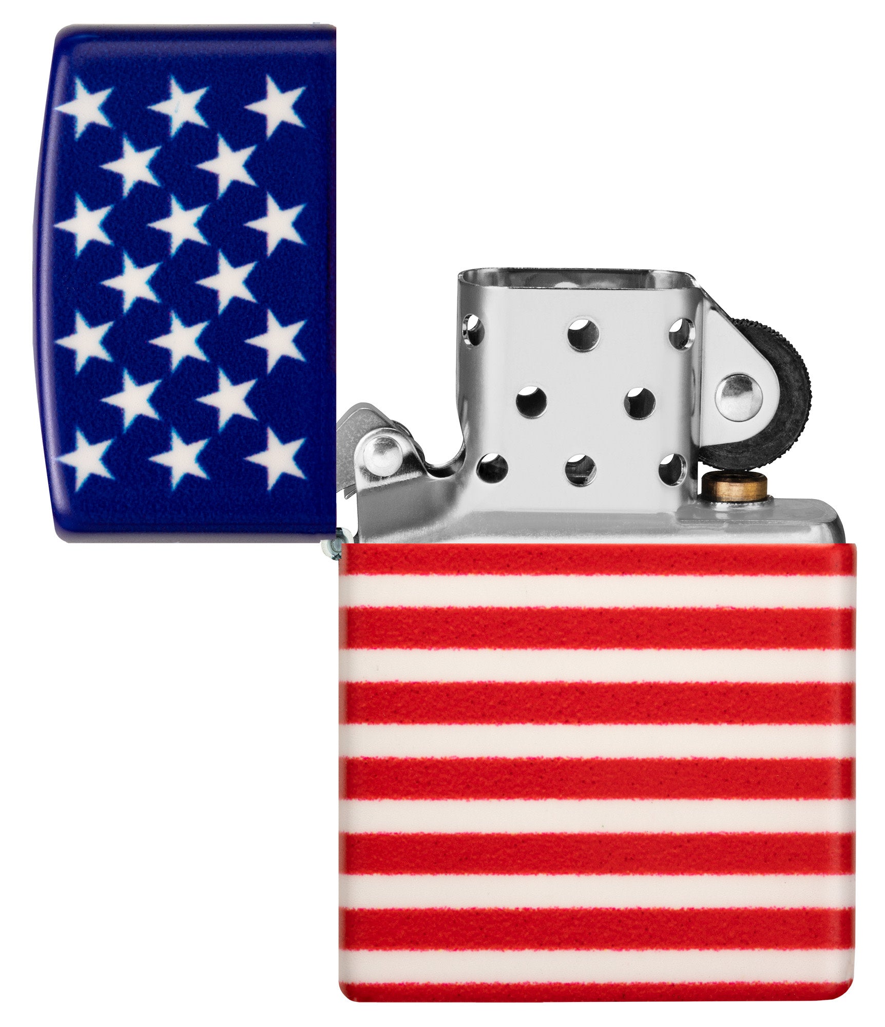 Zippo Stars and Stripes Flag Design 540 Color Matte Windproof Lighter