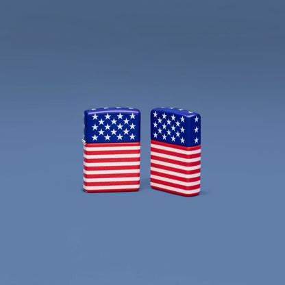 Zippo Stars and Stripes Flag Design 540 Color Matte Windproof Lighter