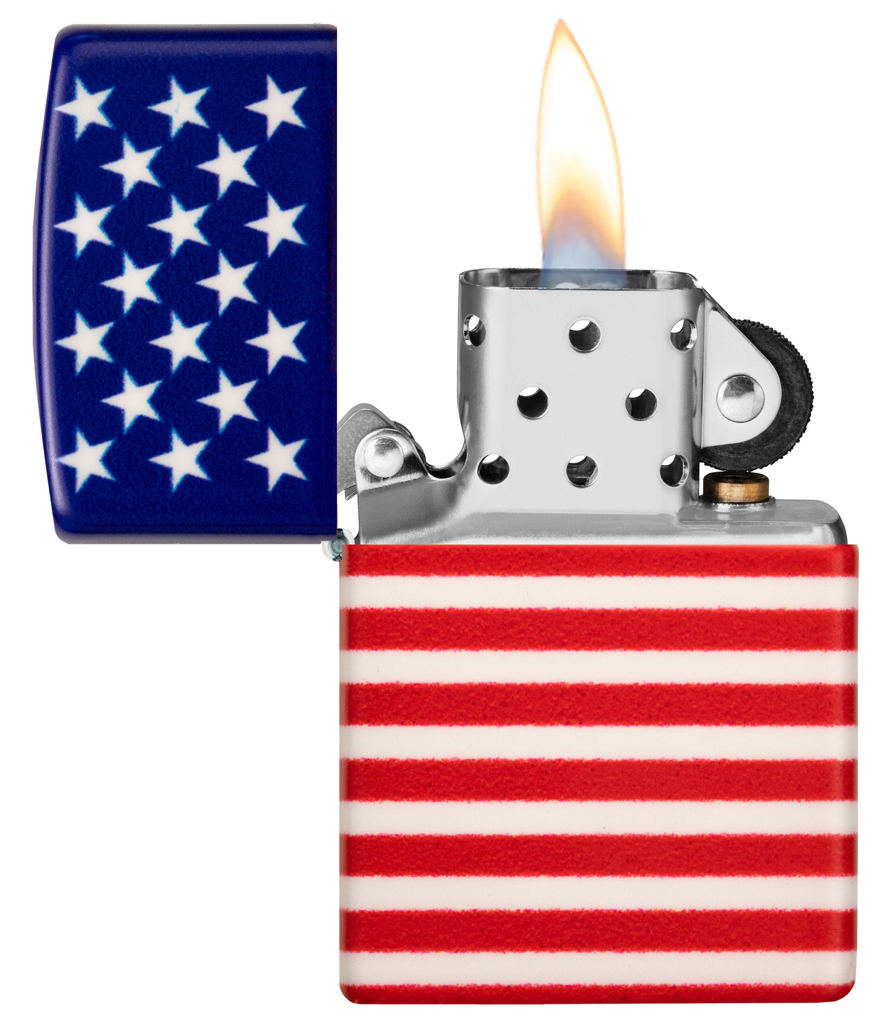 Zippo Stars and Stripes Flag Design 540 Color Matte Windproof Lighter