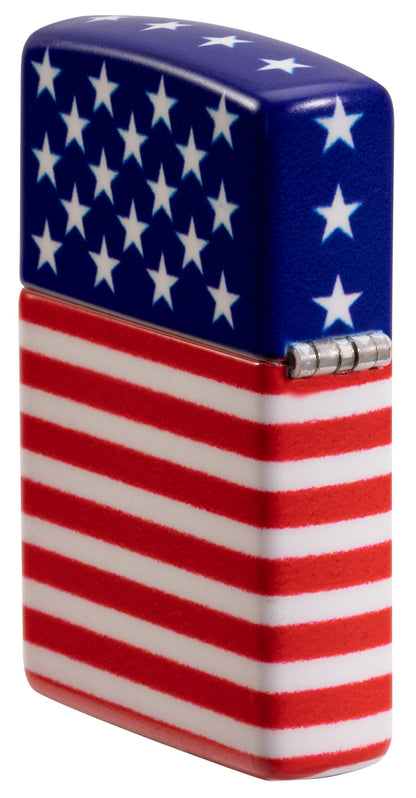 Zippo Stars and Stripes Flag Design 540 Color Matte Windproof Lighter