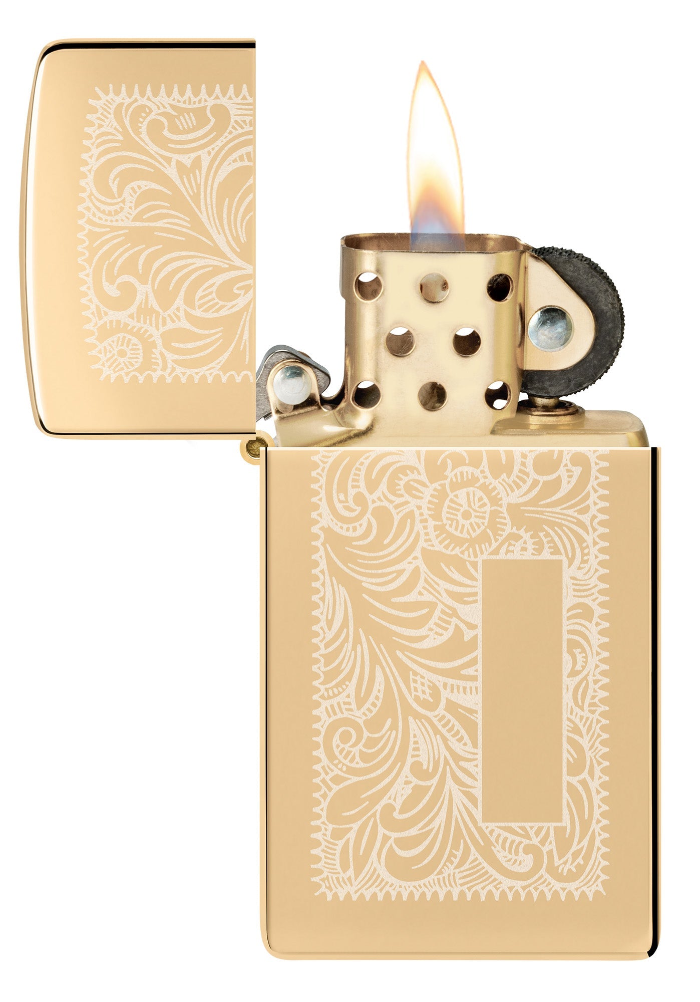 Zippo Slim® High Polish Brass Venetian® Windproof Lighter