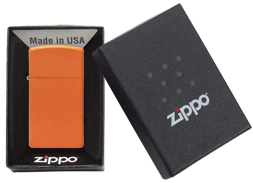 Zippo Slim® Orange Matte