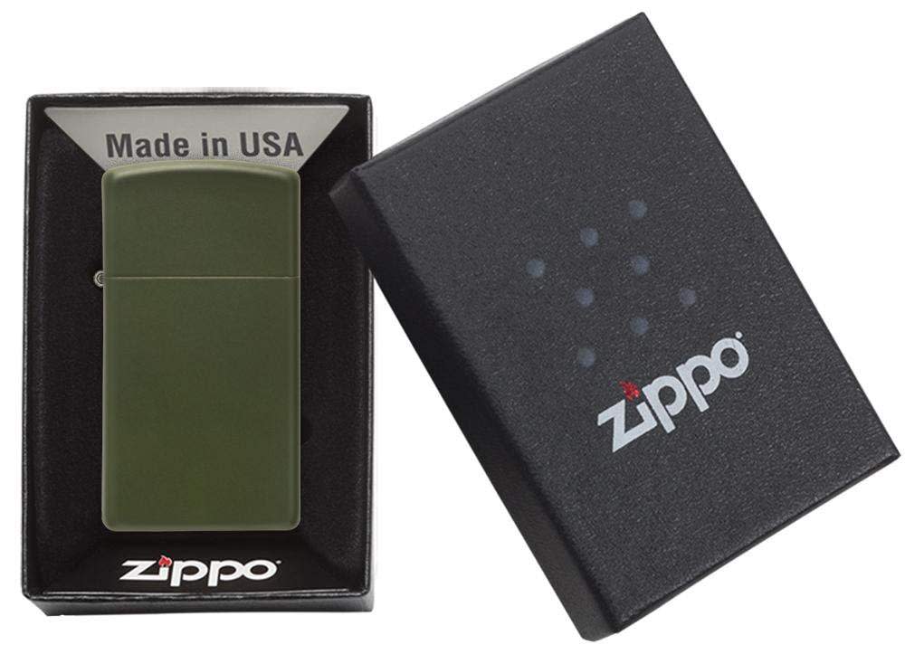 Zippo Slim® Green Matte