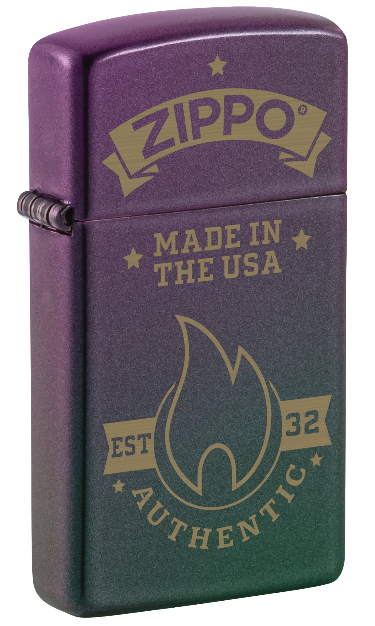 Zippo Authentic Design Slim Iridescent Windproof Lighter