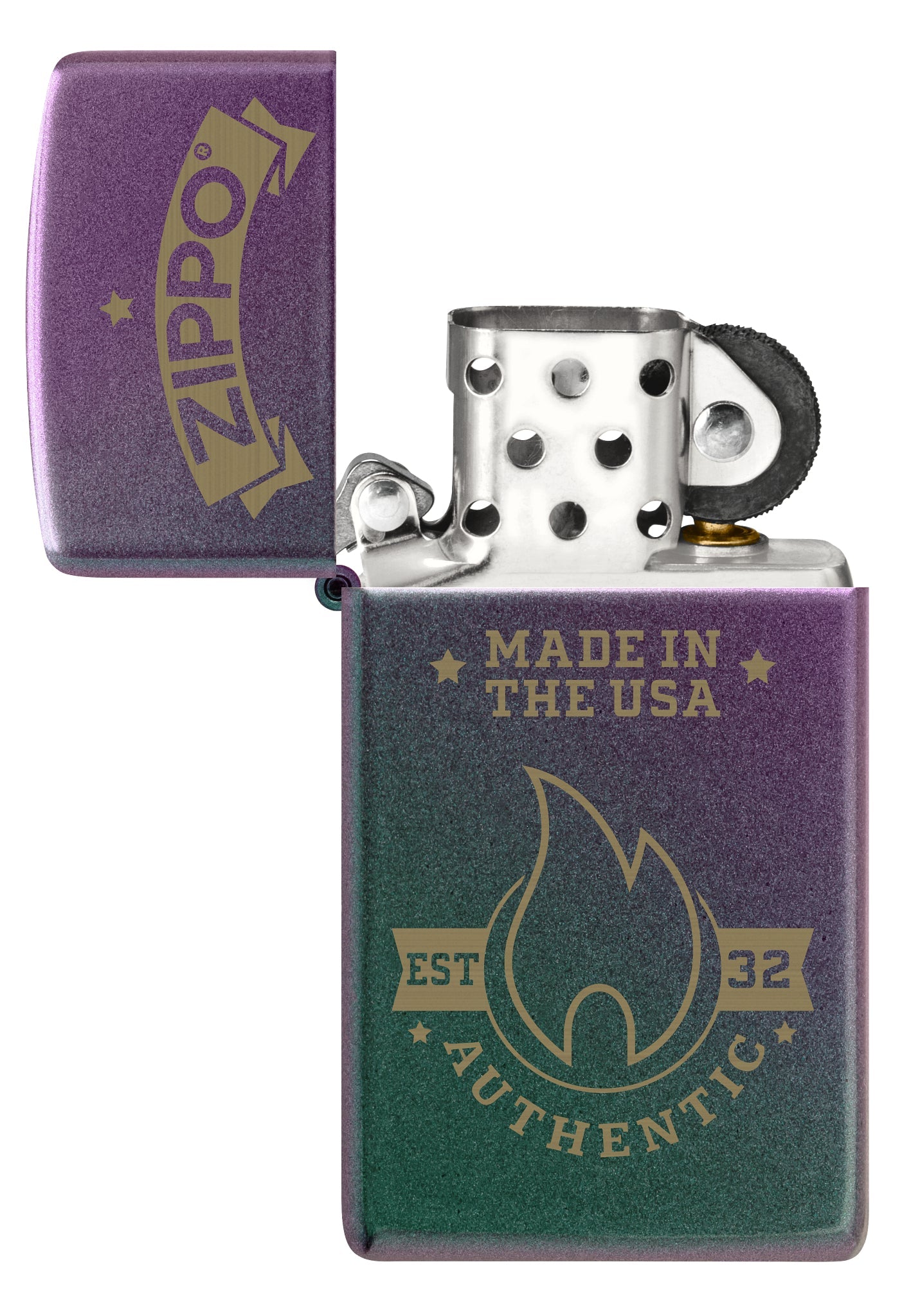 Zippo Authentic Design Slim Iridescent Windproof Lighter