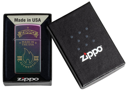 Zippo Authentic Design Slim Iridescent Windproof Lighter
