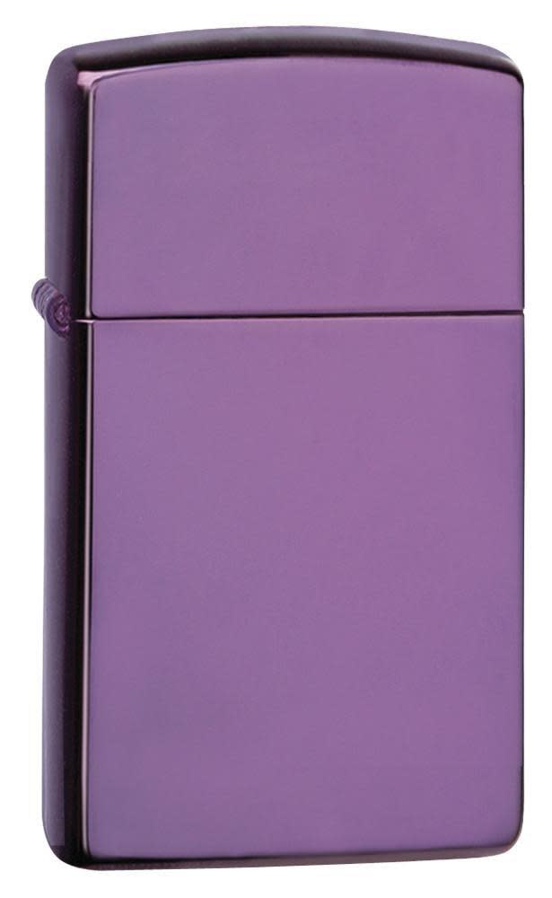 Zippo High Polish Purple Slim Windproof Lighter