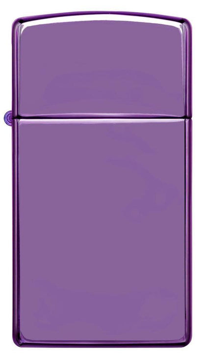 Zippo High Polish Purple Slim Windproof Lighter
