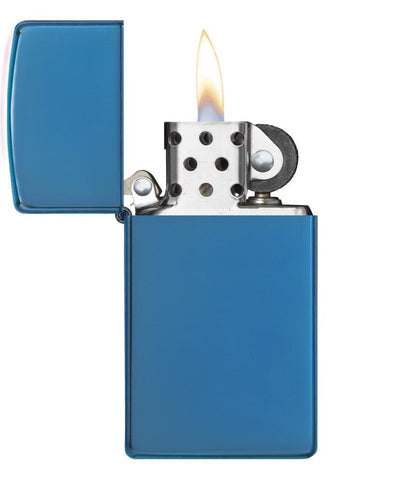 Zippo Slim® High Polish Blue Windproof Lighter