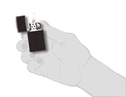 Zippo Slim® High Polish Black Lighter