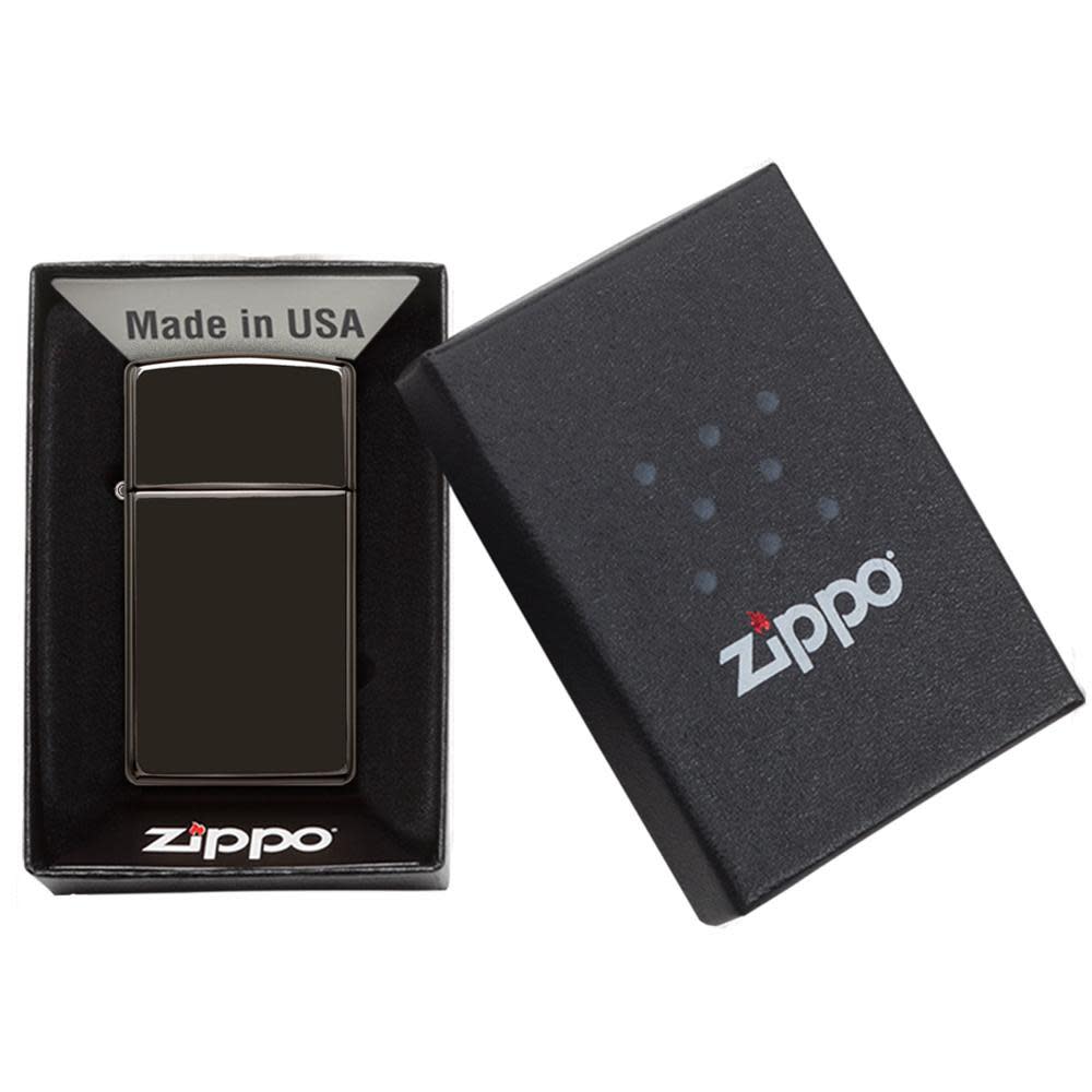Zippo Slim® High Polish Black Lighter