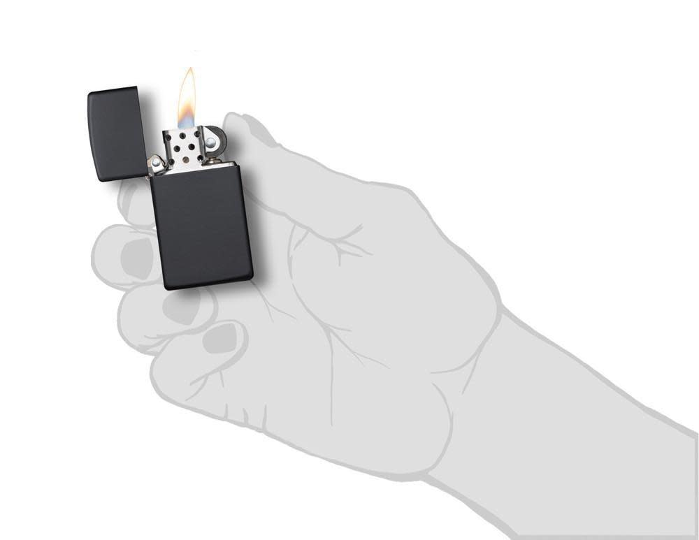 Zippo Slim® Black Matte Lighter