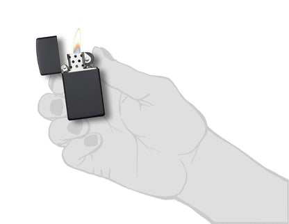 Zippo Slim® Black Matte Lighter