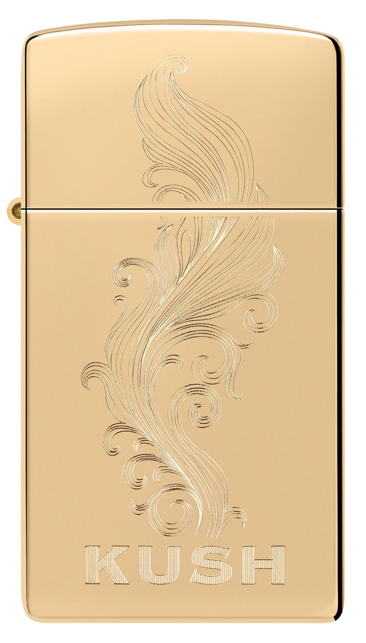 Zippo Slim® Kush Design High Polish Brass Windproof Lighter